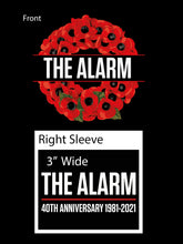 Load image into Gallery viewer, 40th Anniversary - 1981 -2021 Alarm Poppy Logo T