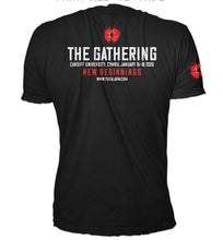 Load image into Gallery viewer, Black Short Sleeve Gathering 2026 T-shirt
