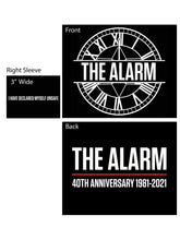 Load image into Gallery viewer, 40th Anniversary - 1981 -2021 Alarm Town Hall Clock Logo T
